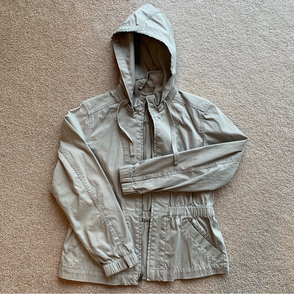 Liz Claiborne | Women’s Hooded Jacket | ABALONE GREY - SMALL - Picture 1 of 10